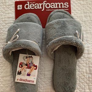NTW Dearfoams size M (7-8) Gray Slippers